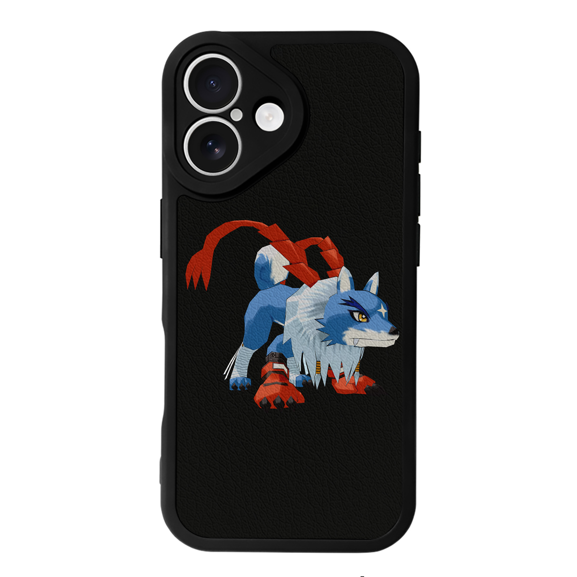 （画像用） Digimon デジタルモンスター/デジモン 【iPhone 16シリーズ対応】シリコンスマホケース（レザー調） 材質：シリコン